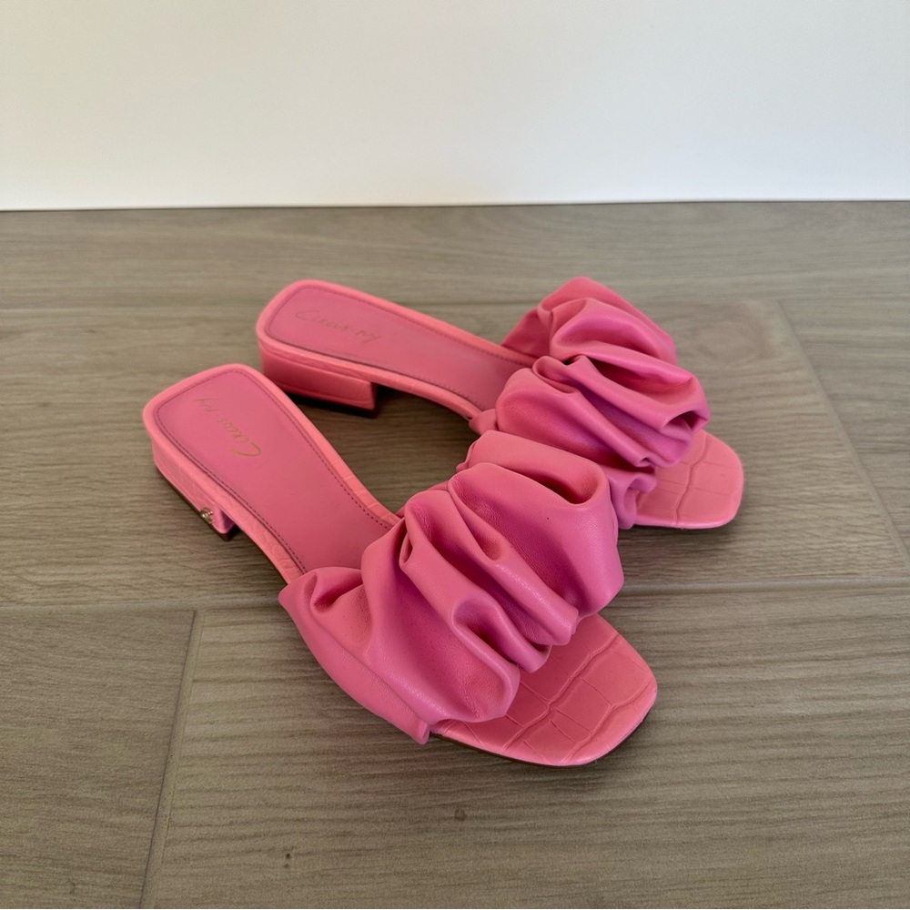 Circus by Sam Edelman Coral Ruched Slide Sandals